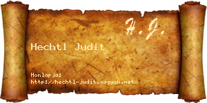 Hechtl Judit névjegykártya